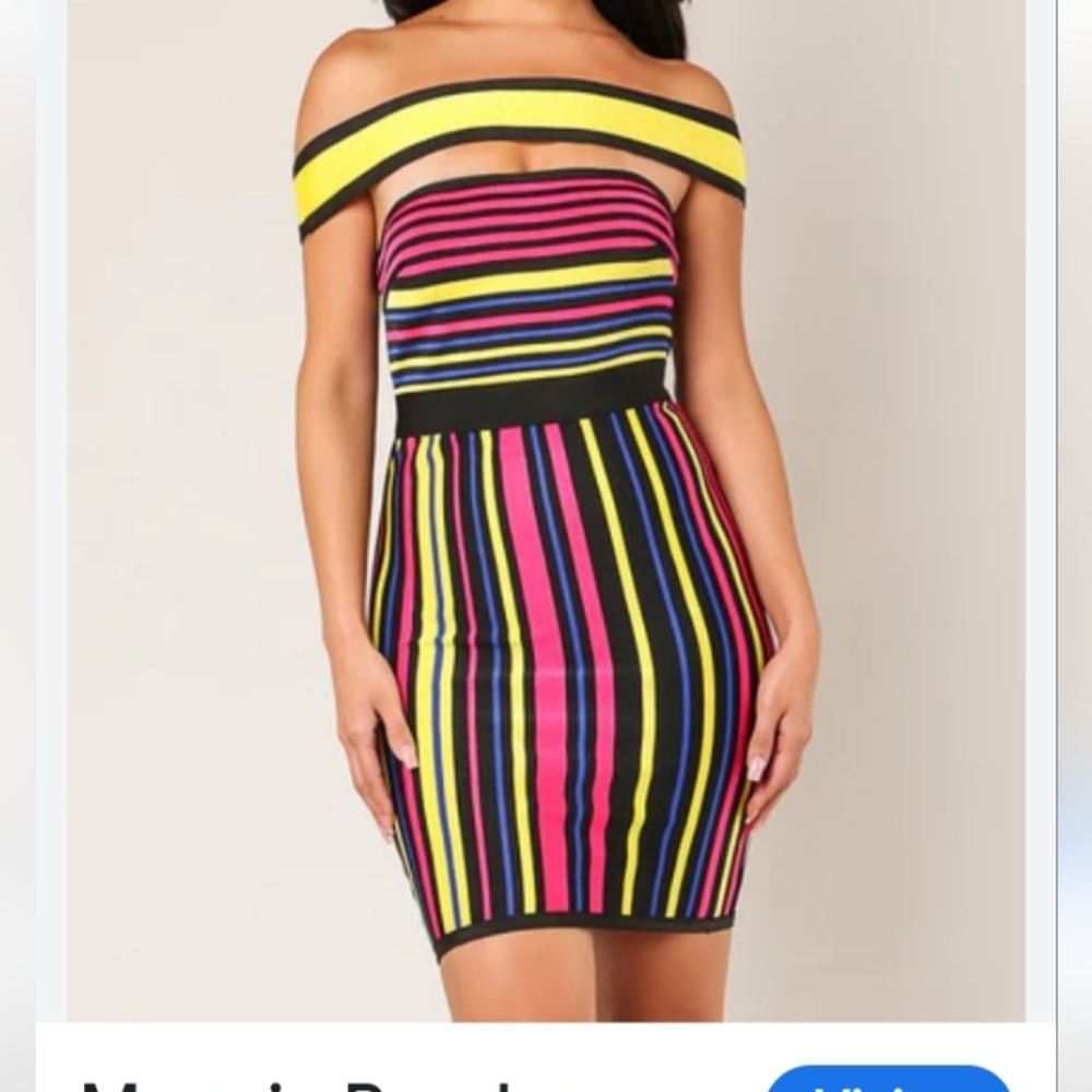 MAGGIE BANDAGE DRESS - Picture 5 of 12